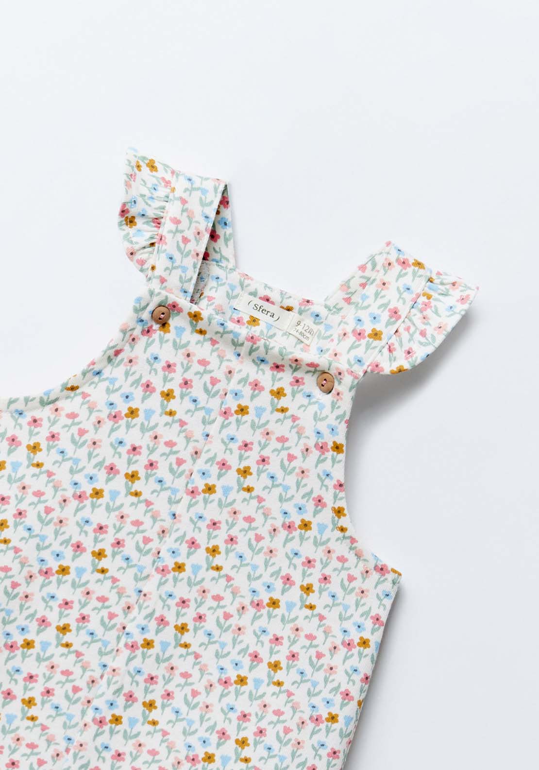 Sfera Baby girl romper - Ecru 3 Shaws Department Stores