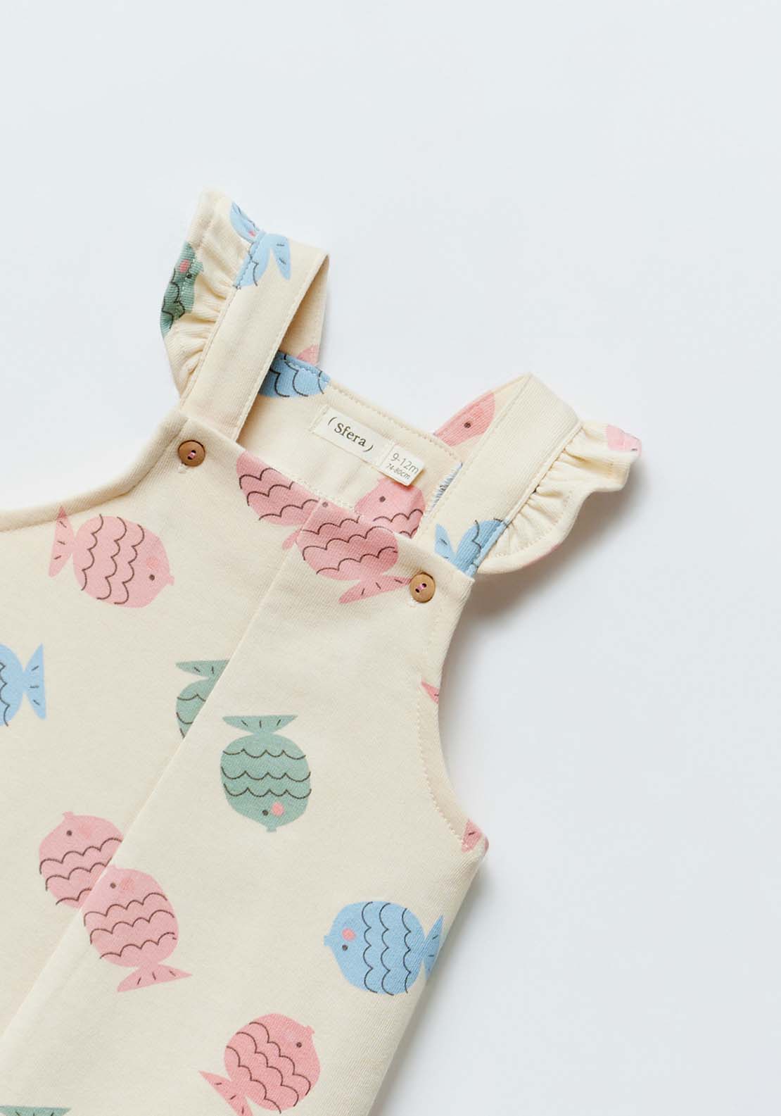 Sfera Baby girl romper - Beige 3 Shaws Department Stores