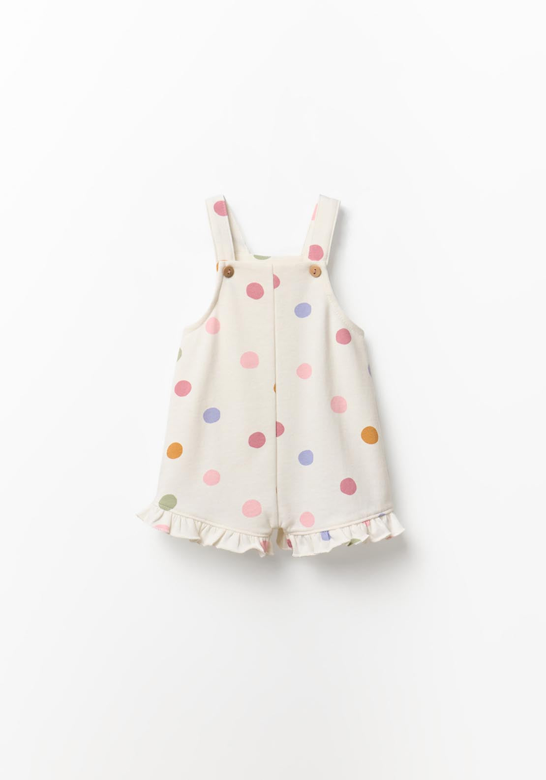 Polka Dot Romper - Cream