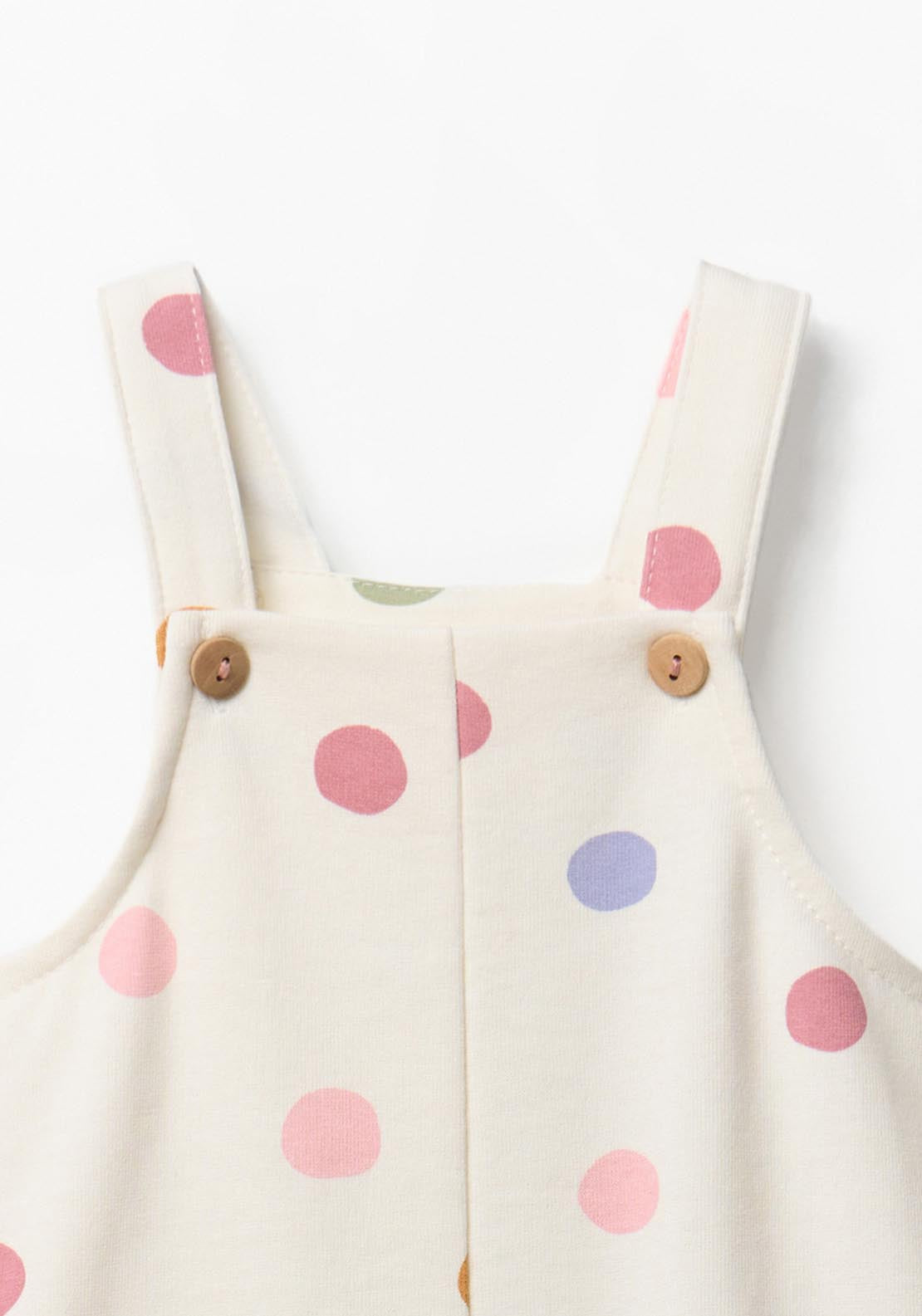 Polka Dot Romper - Cream