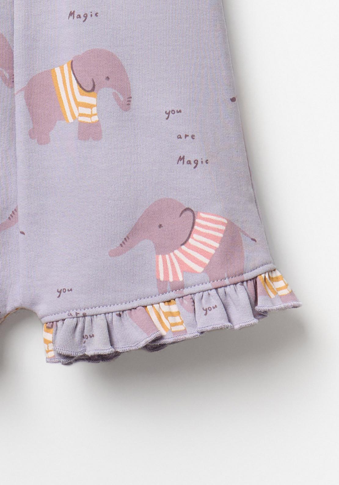 Elephant Romper - Purple
