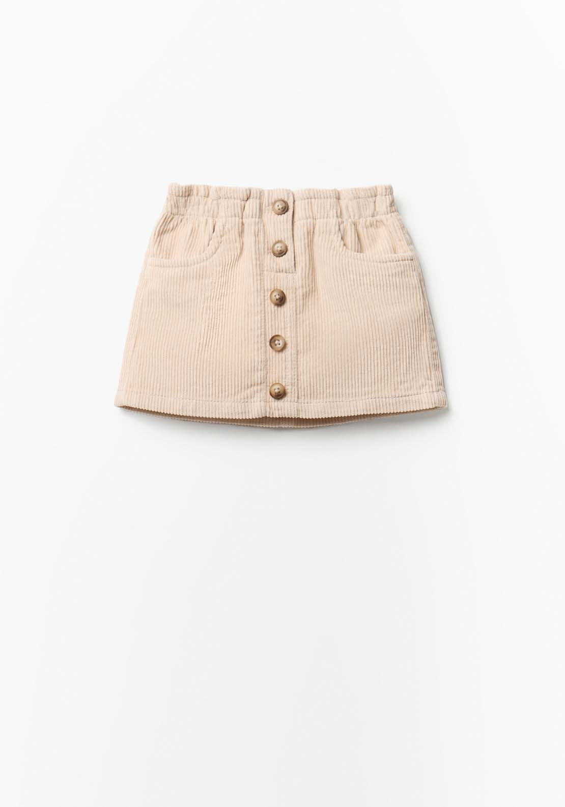 Corduroy Skirt - Cream
