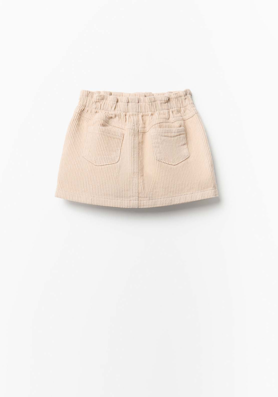 Corduroy Skirt - Cream