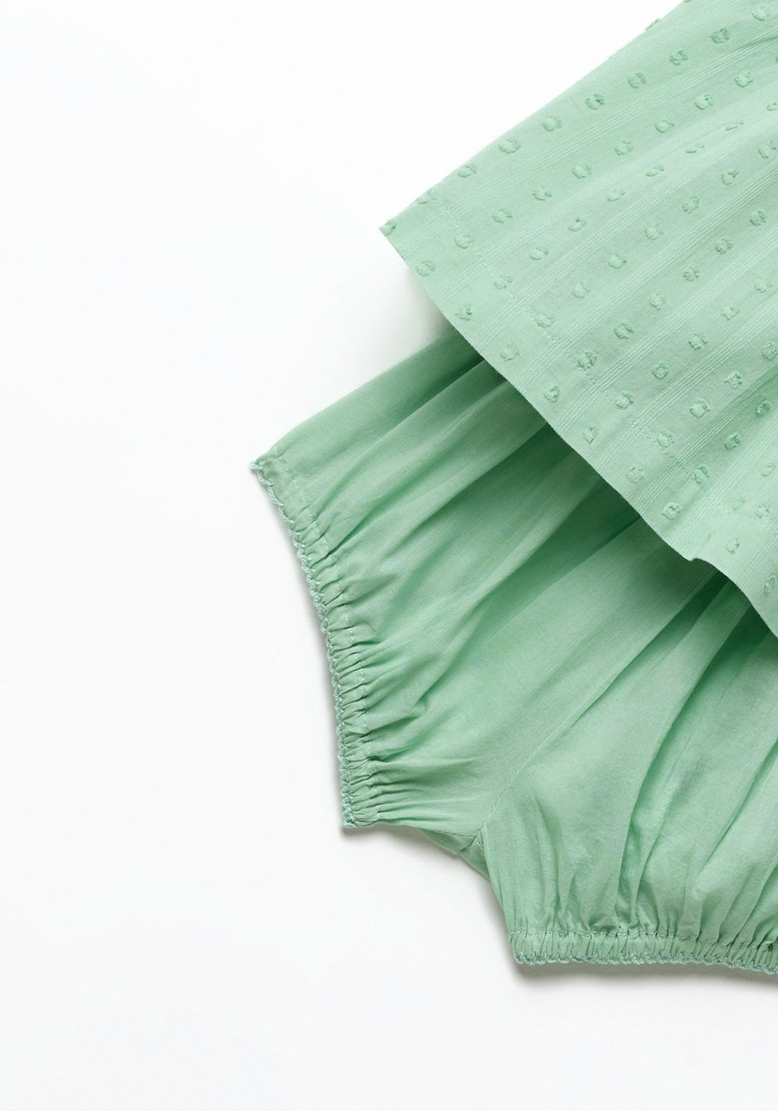 Sfera Ruffled blouse set - Green 5 Shaws Department Stores