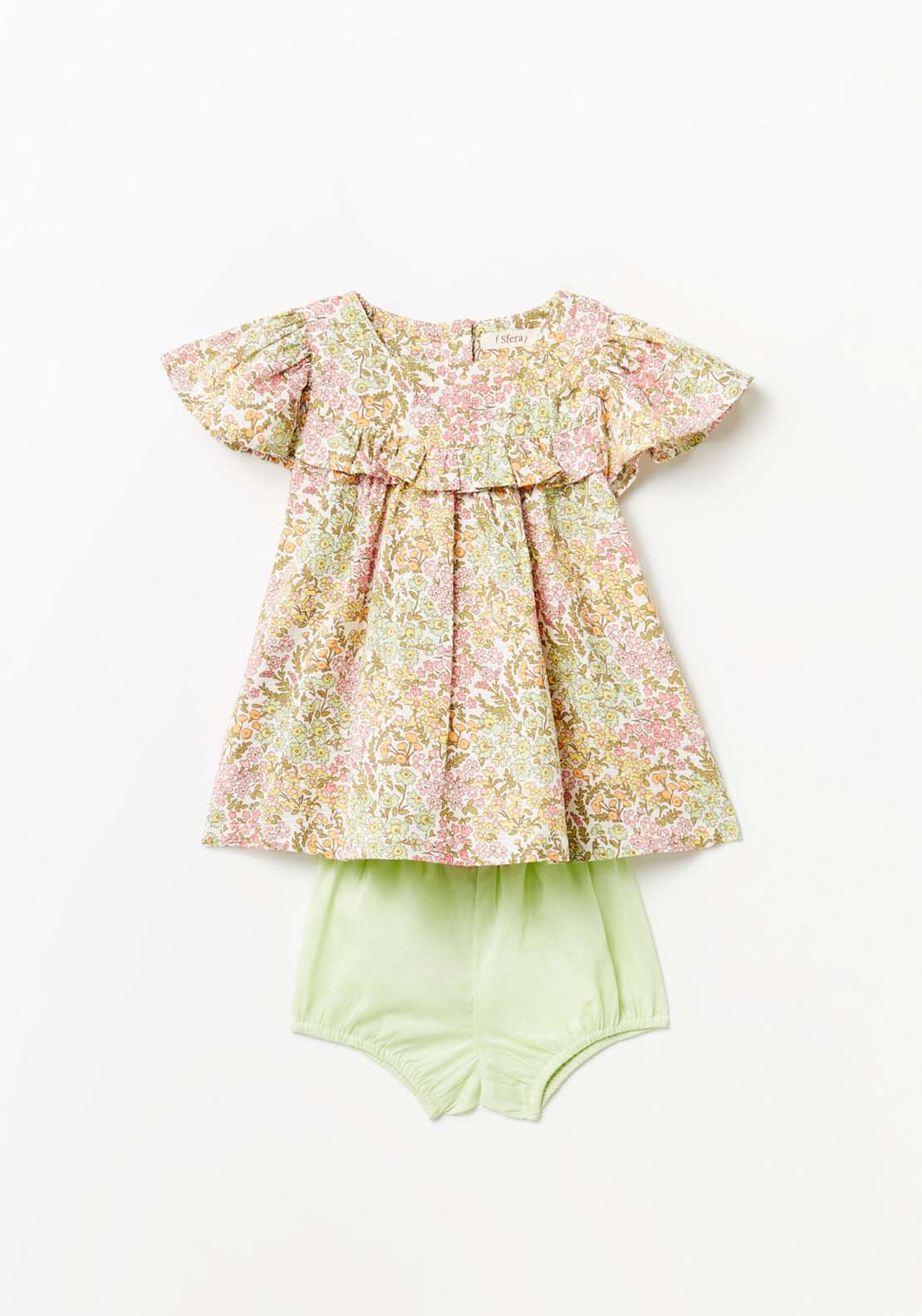 Sfera Flora Dress Set - Green 1 Shaws Department Stores