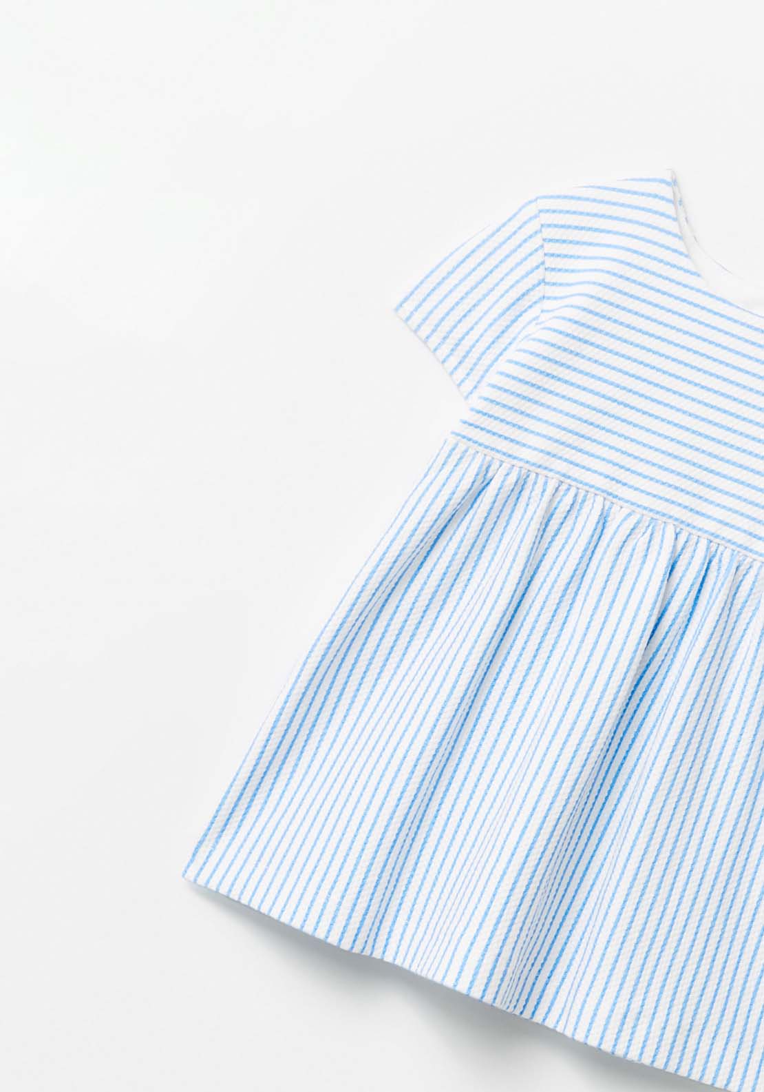 Sfera Striped Smock Dress - White 2 Shaws Department Stores