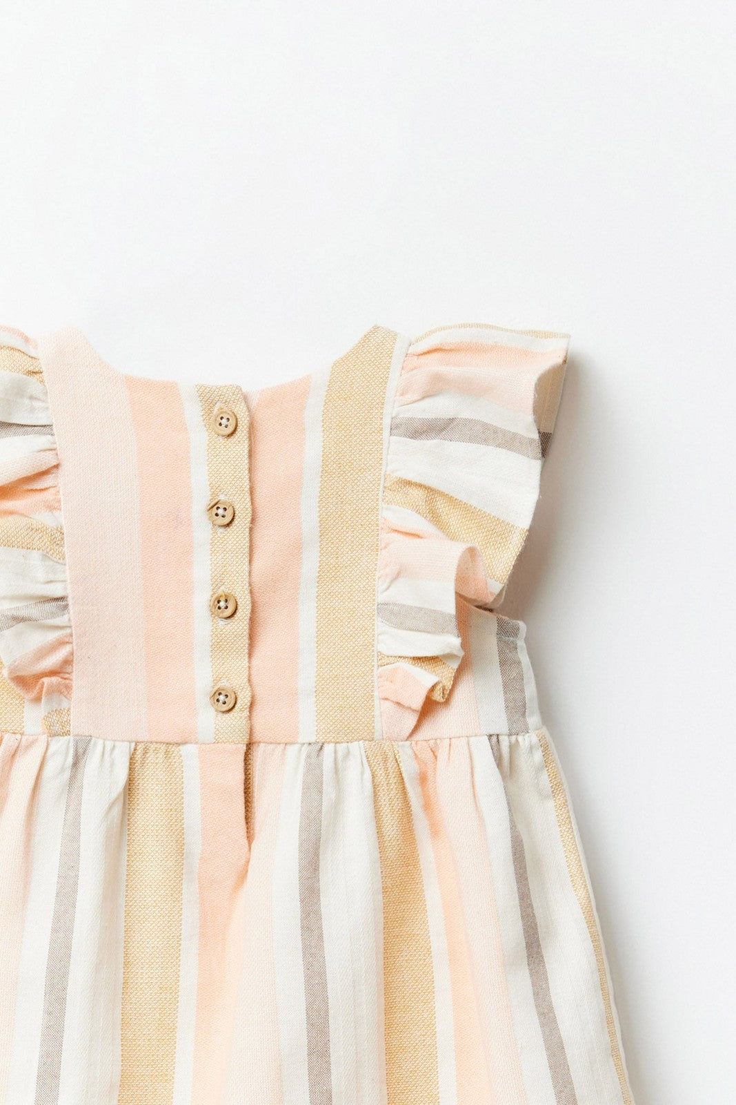 Sfera Stripes rustic dress - Salmon 2 Shaws Department Stores