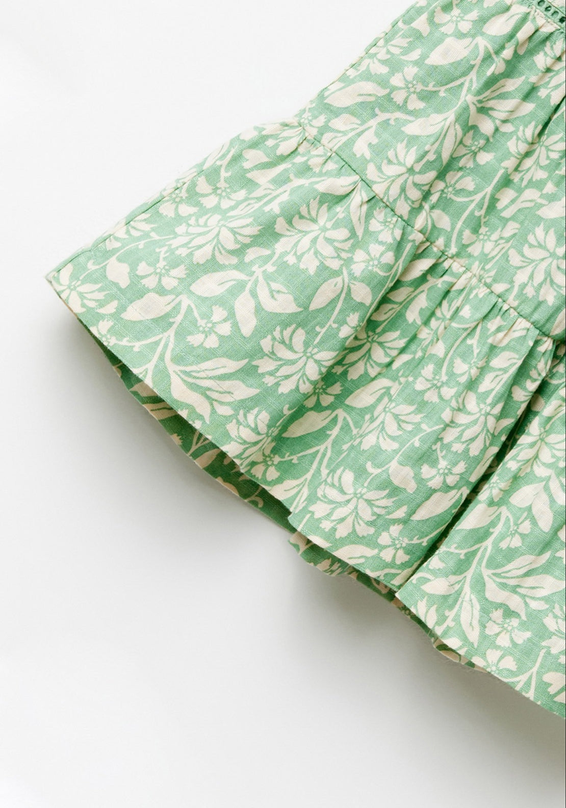 Sfera Printed two-tone dress - Green 7 Shaws Department Stores