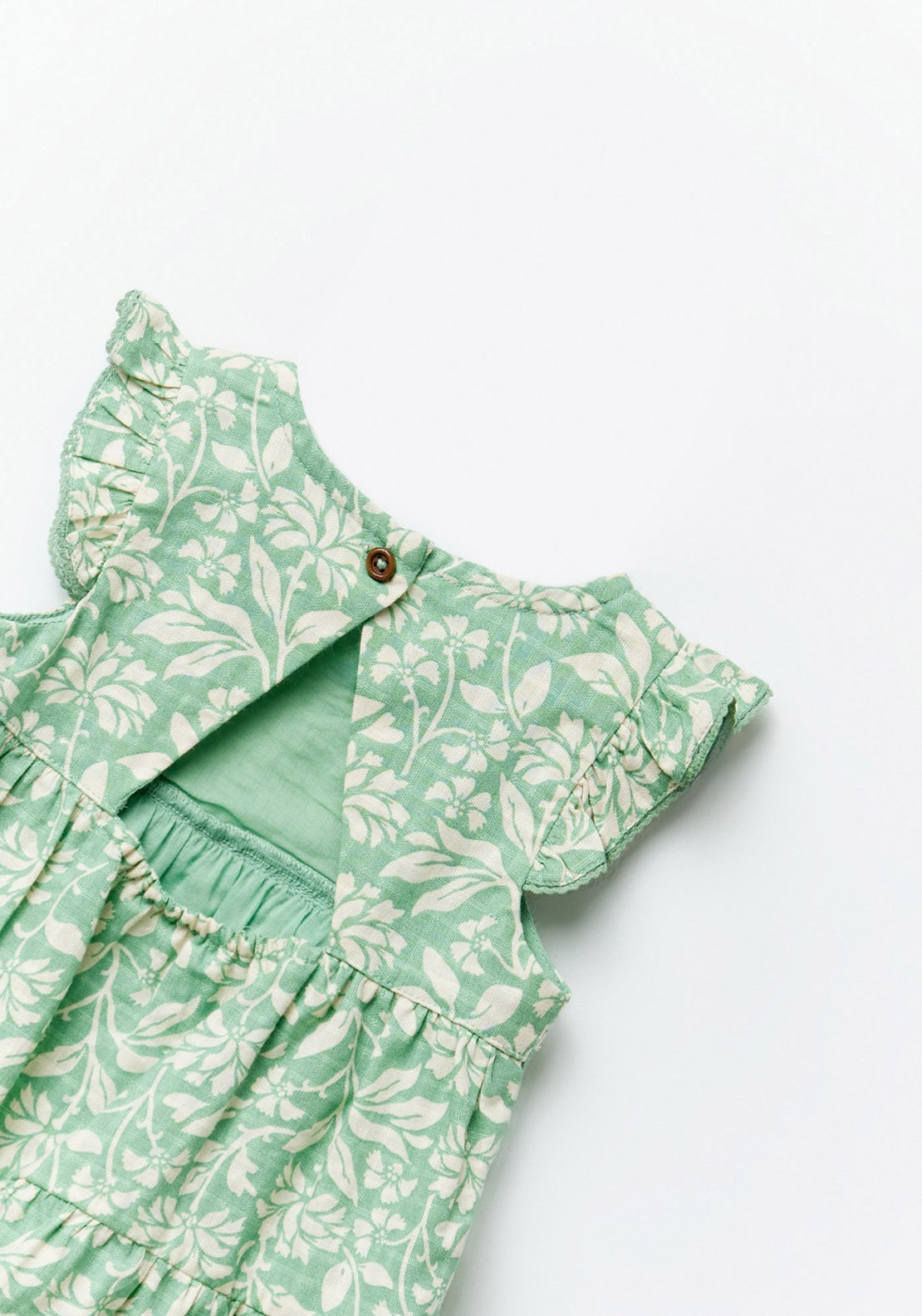 Sfera Printed two-tone dress - Green 6 Shaws Department Stores