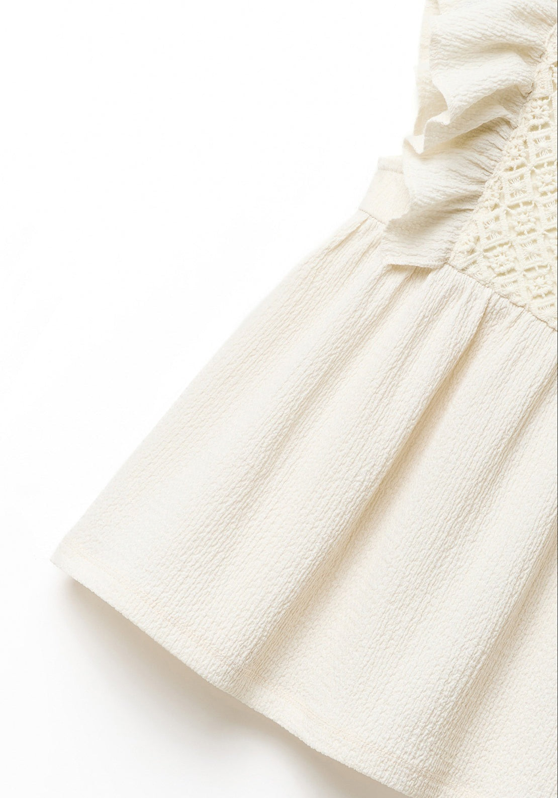 Sfera Wrinkle-effect dress - Cream 6 Shaws Department Stores