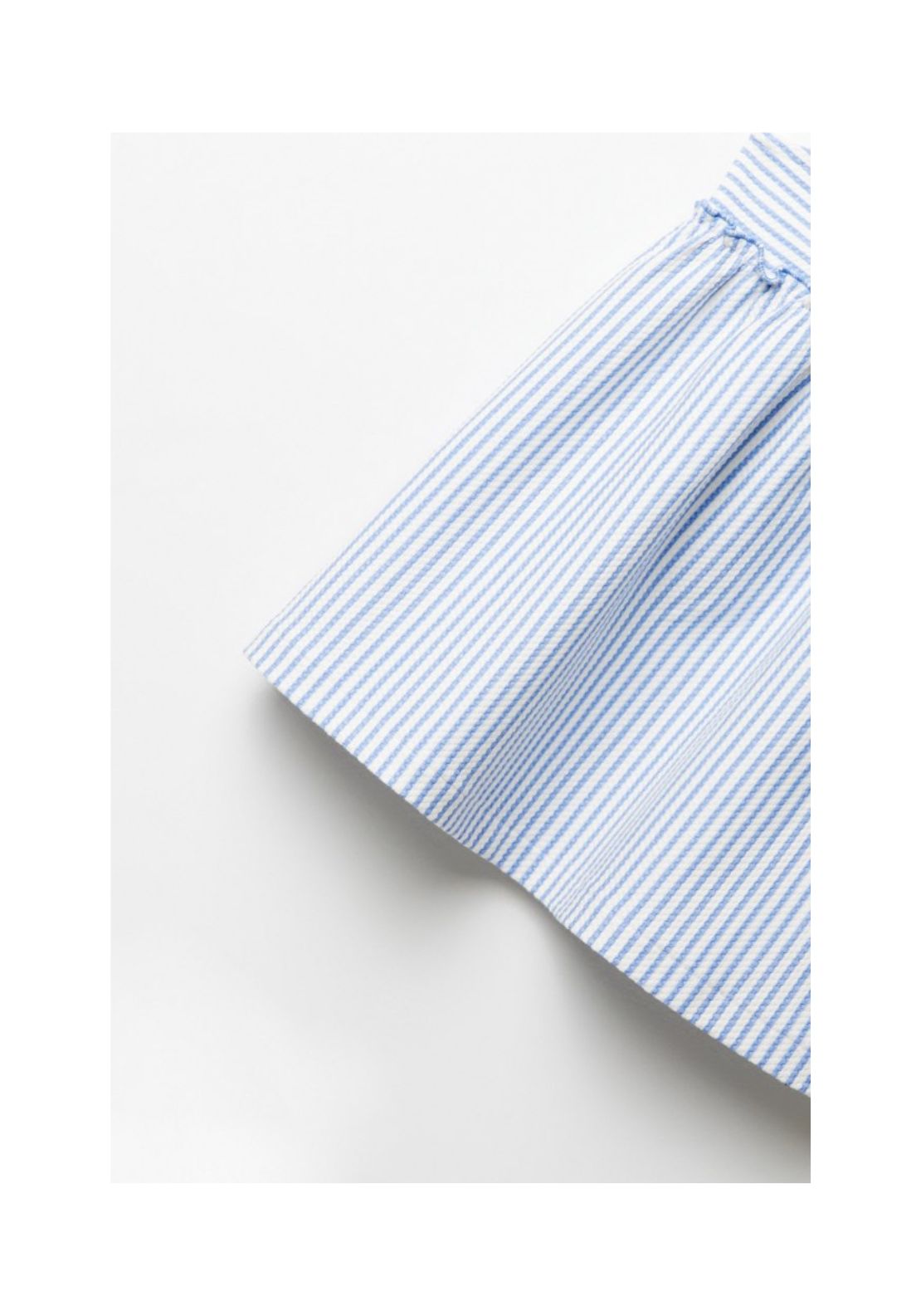 Sfera Striped Piqué Dress - White 3 Shaws Department Stores