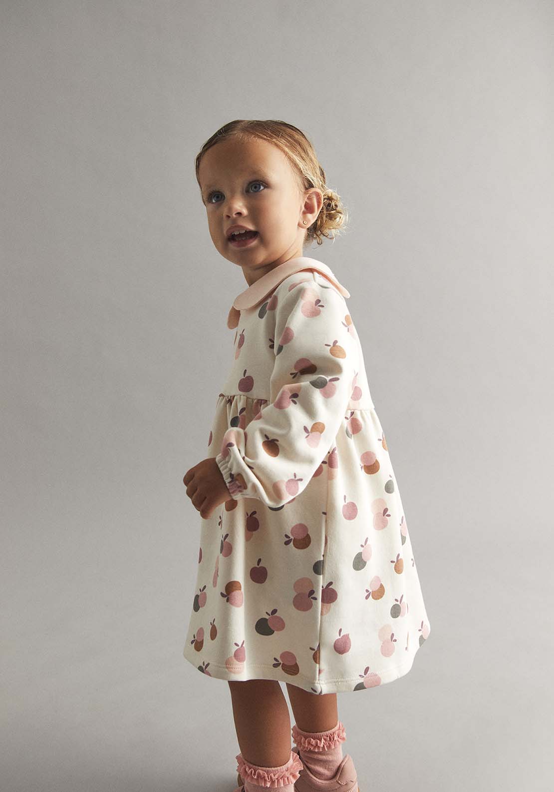 Printed Dress - Cream