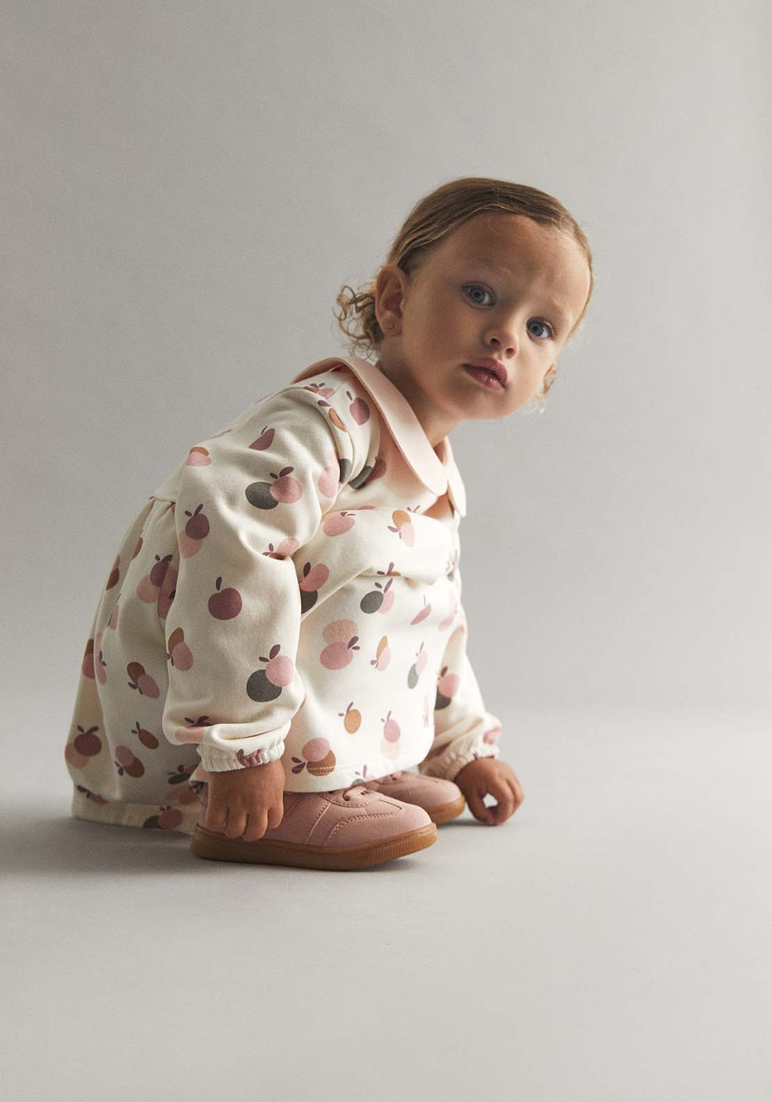 Printed Dress - Cream