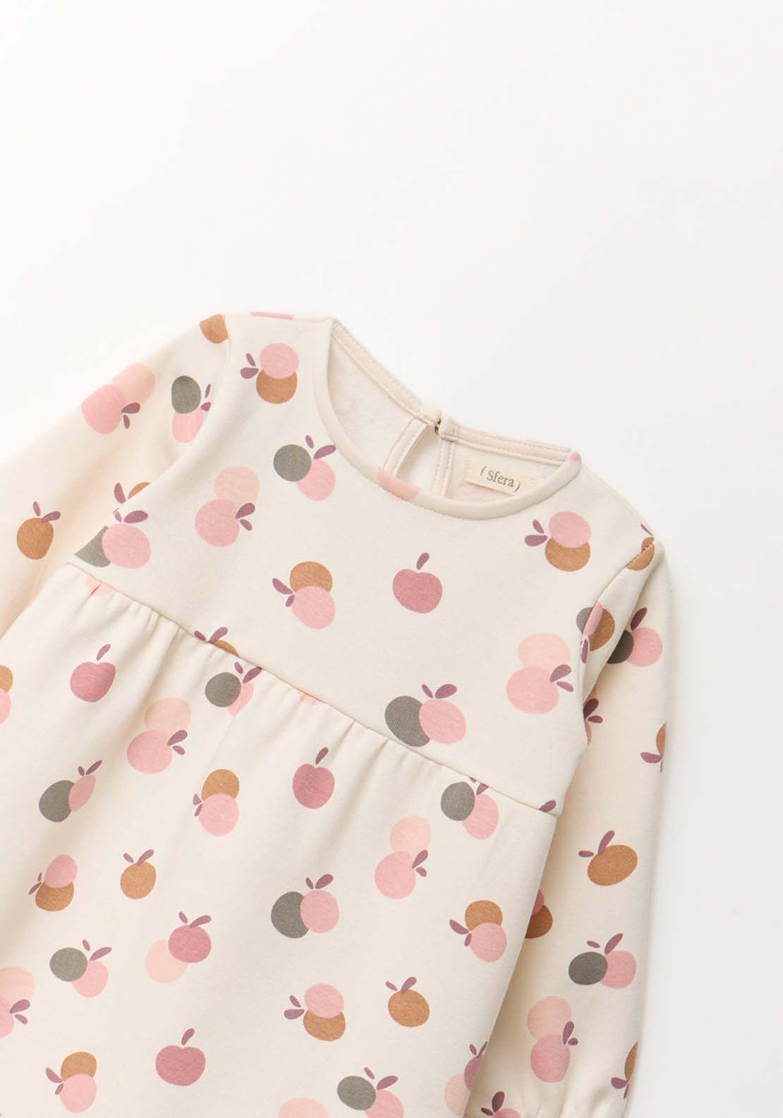 Printed Dress - Cream