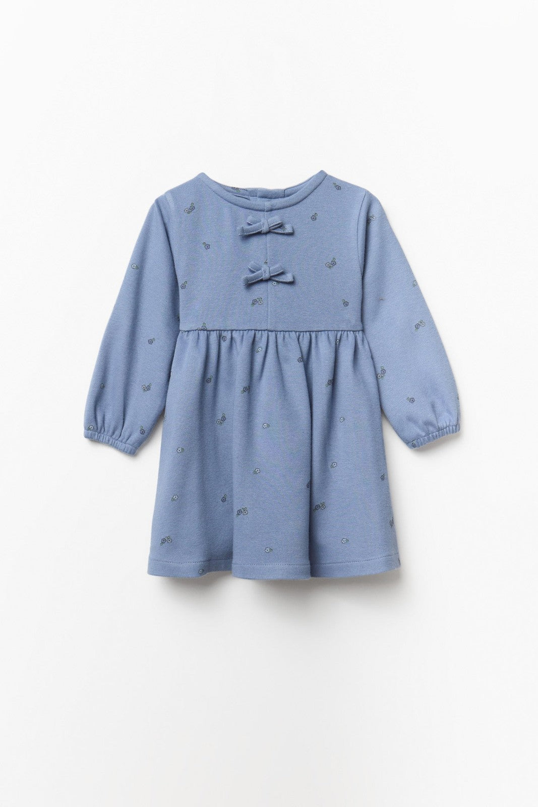 Floral Print Dress - Blue