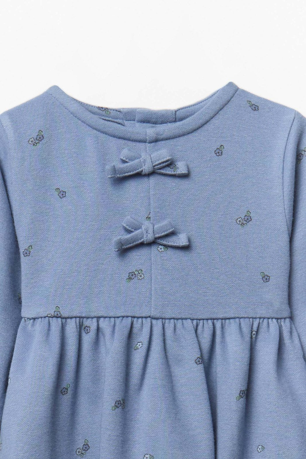 Floral Print Dress - Blue