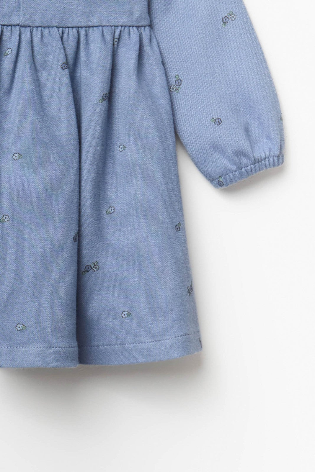 Floral Print Dress - Blue