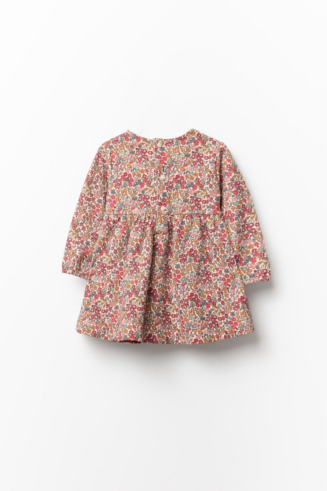 Sfera Floral Print Piqué Dress With Bow Detail - White 1 Shaws Department Stores