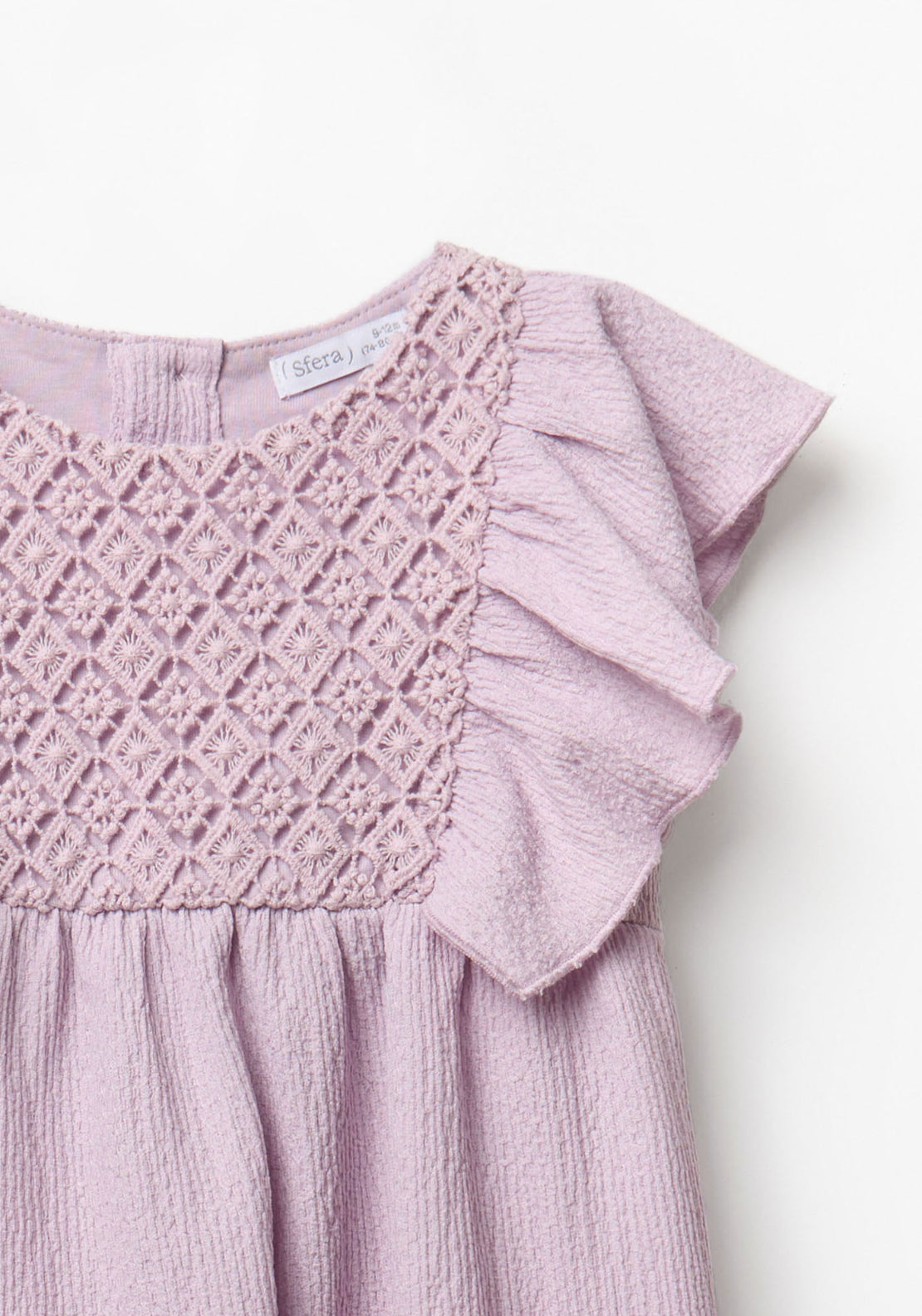 Wrinkle Effect Dress - Lavender