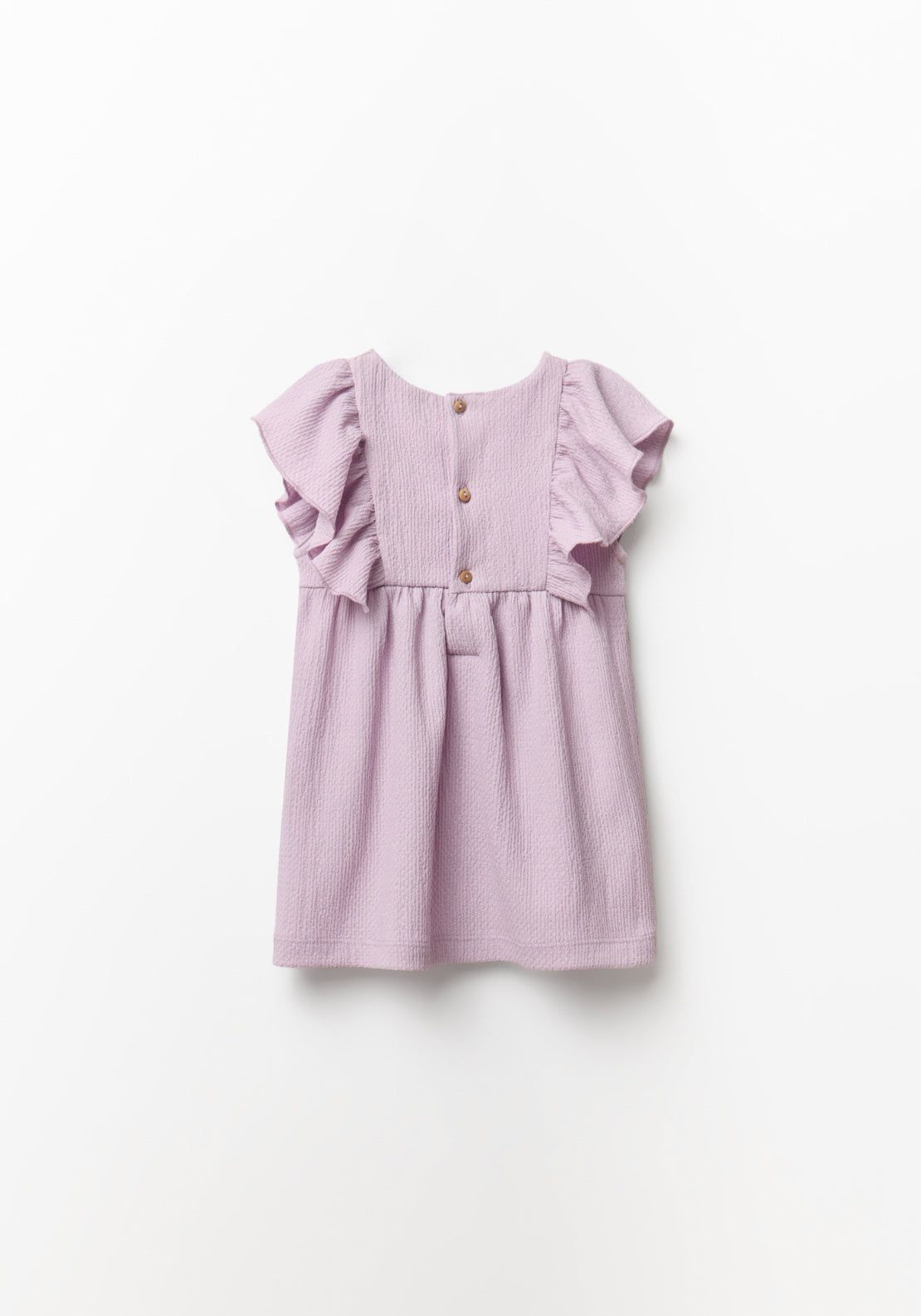 Wrinkle Effect Dress - Lavender