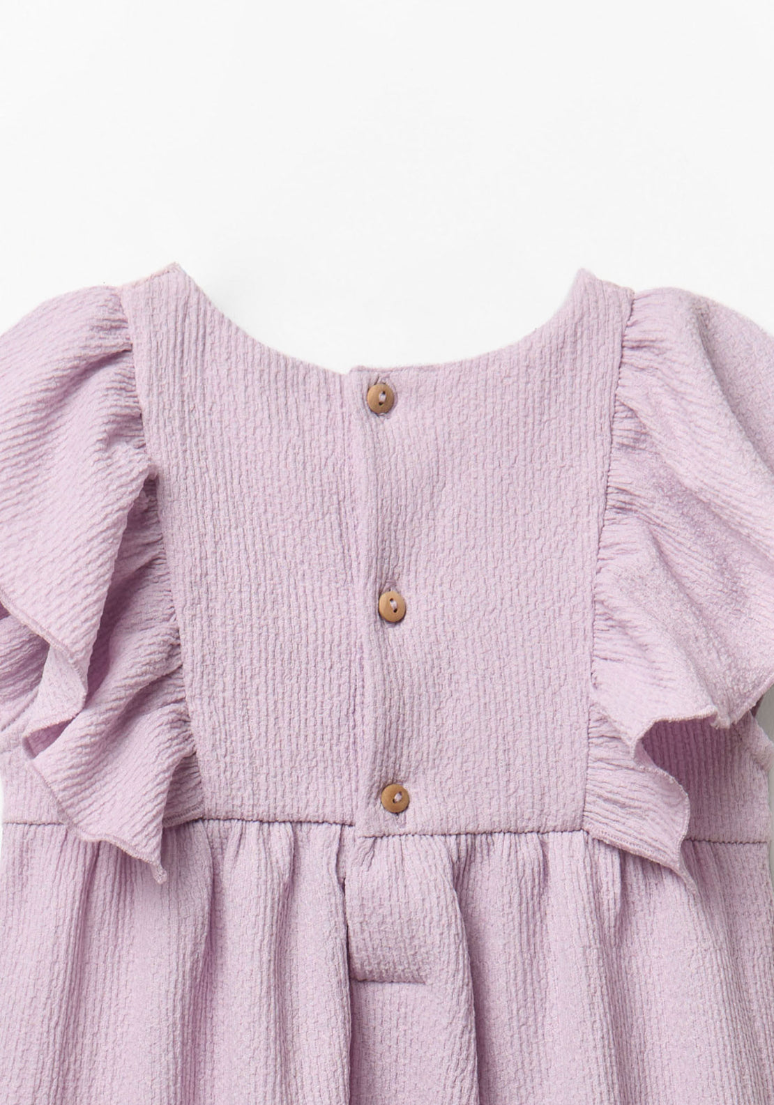 Wrinkle Effect Dress - Lavender