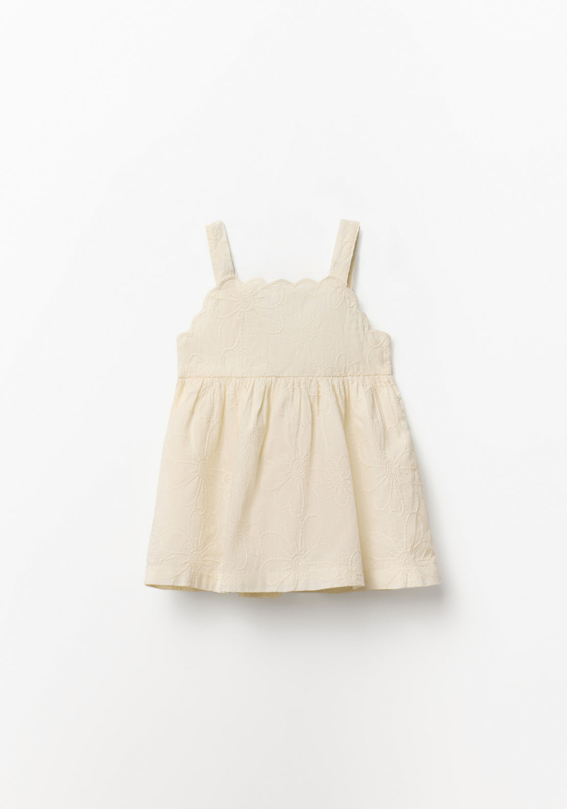 Embroidered Dress - Ice