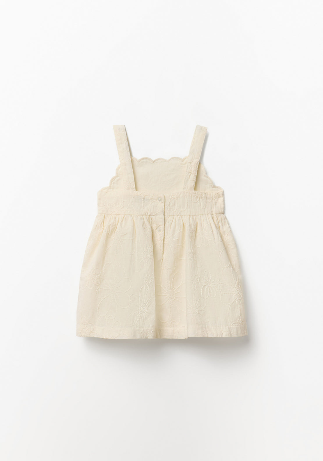 Embroidered Dress - Ice