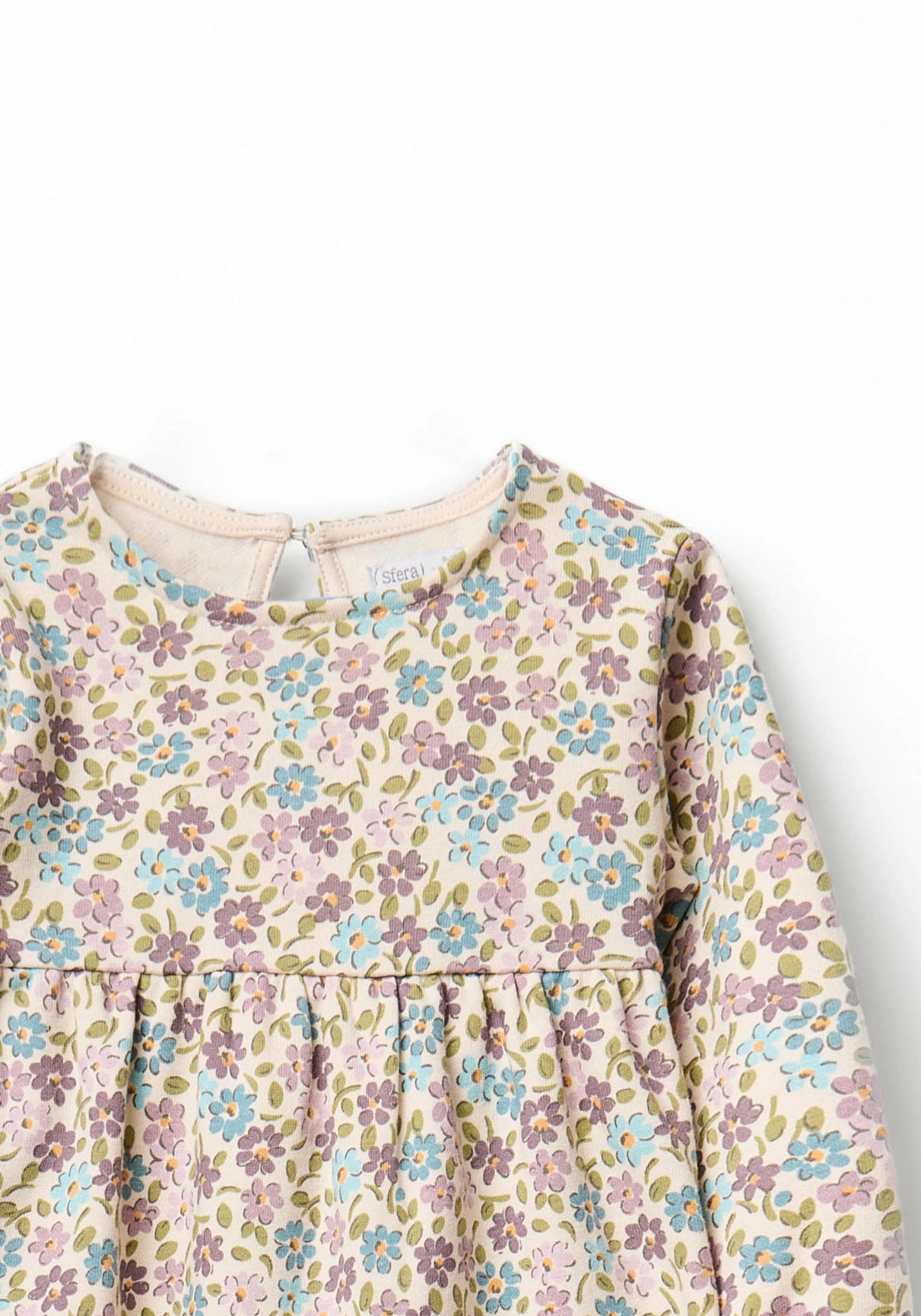 Floral Printed Dress - Cream