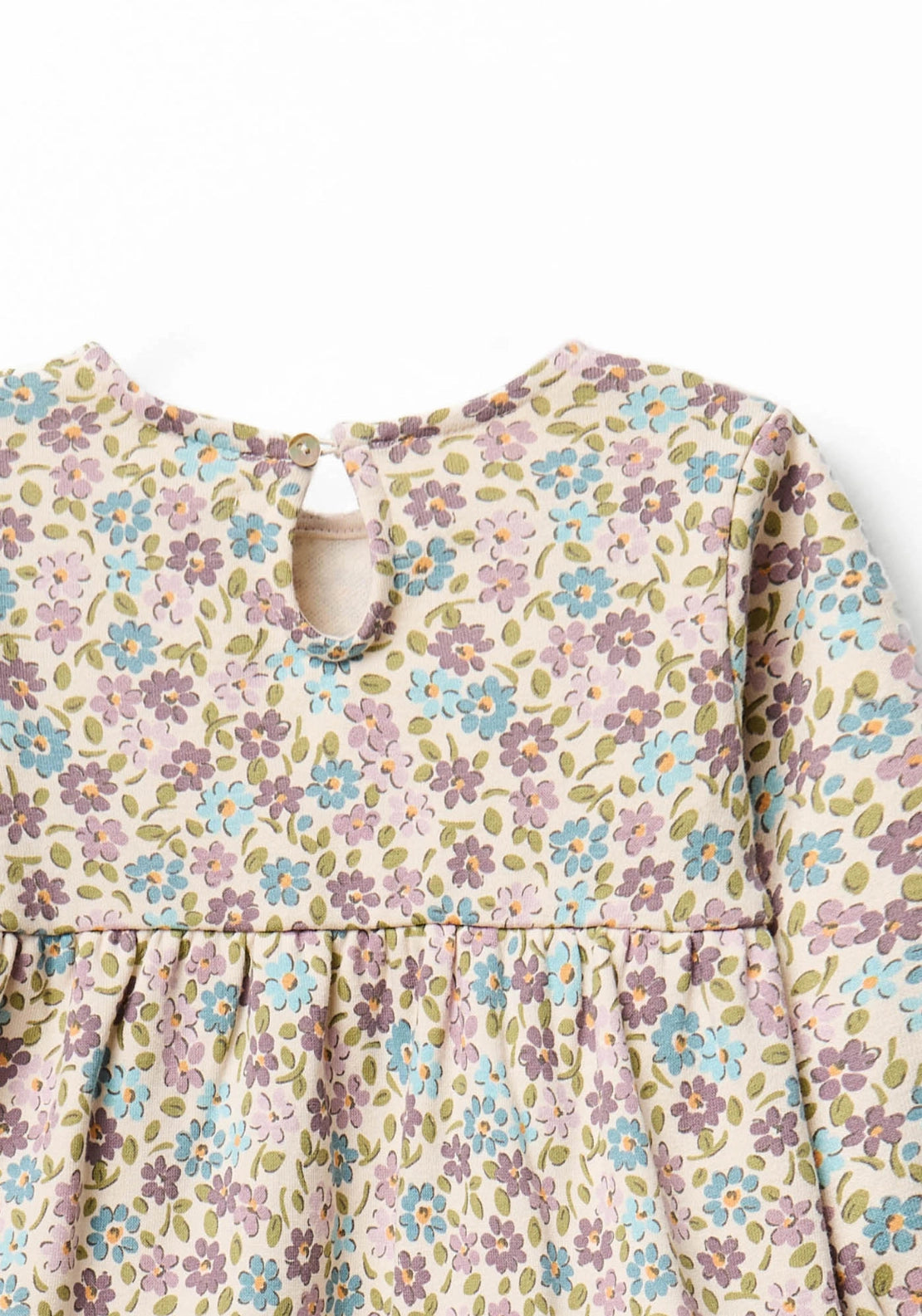Floral Printed Dress - Cream