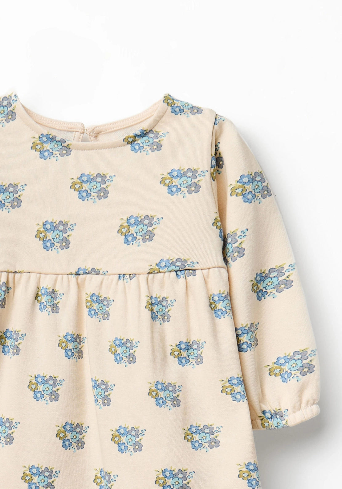 Floral Print Dress - Cream Ivory