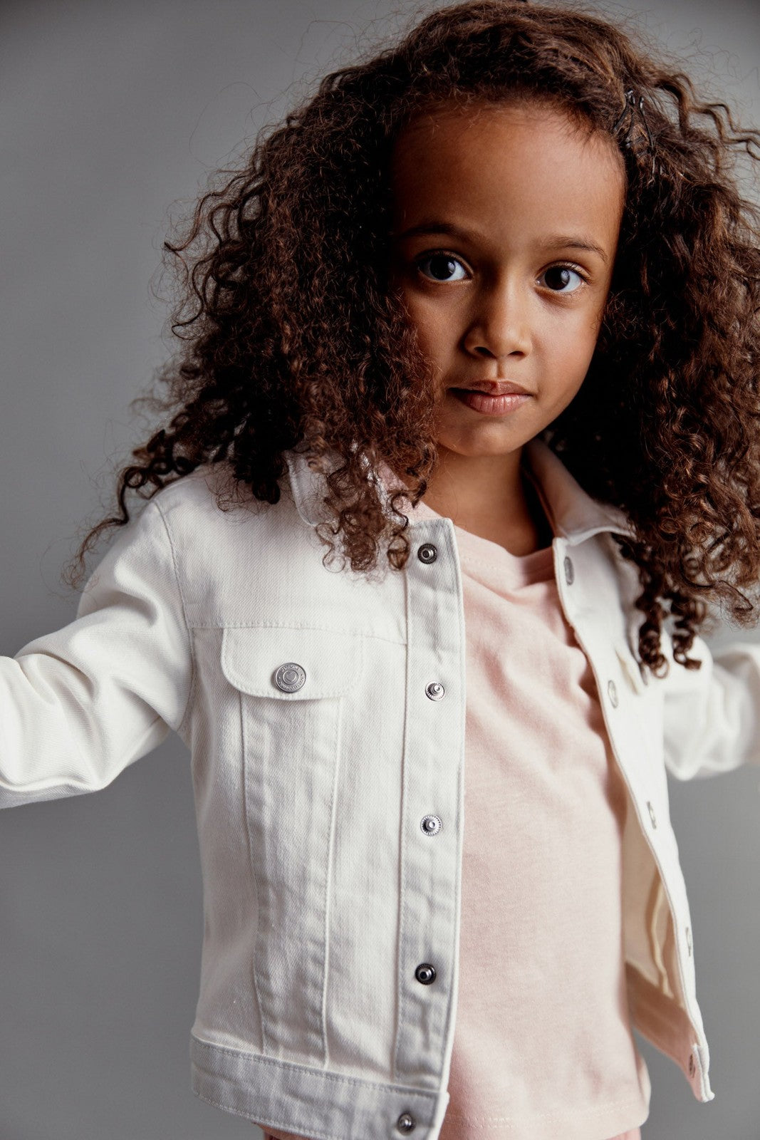 Sfera Plain jeans jacket - White 1 Shaws Department Stores