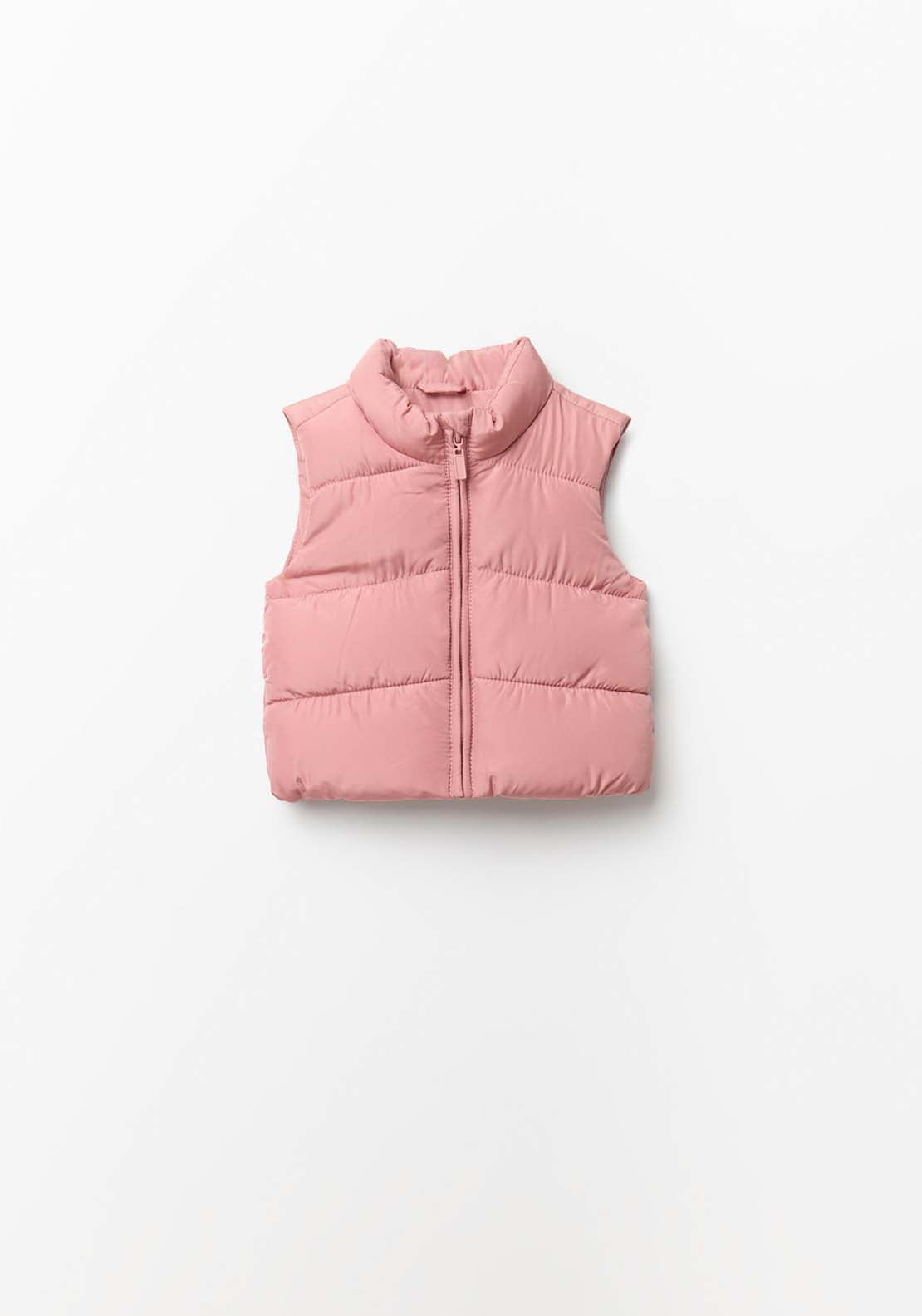 Plain Basic Gilet - Pink