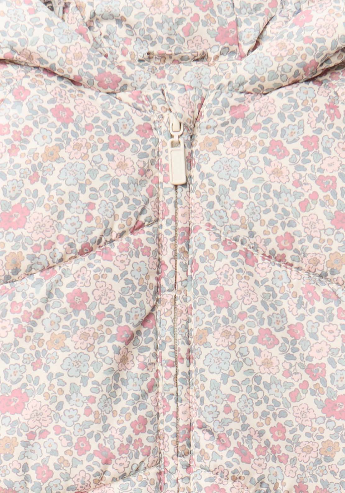 Hooded Puffer Jacket - Cream Ivory