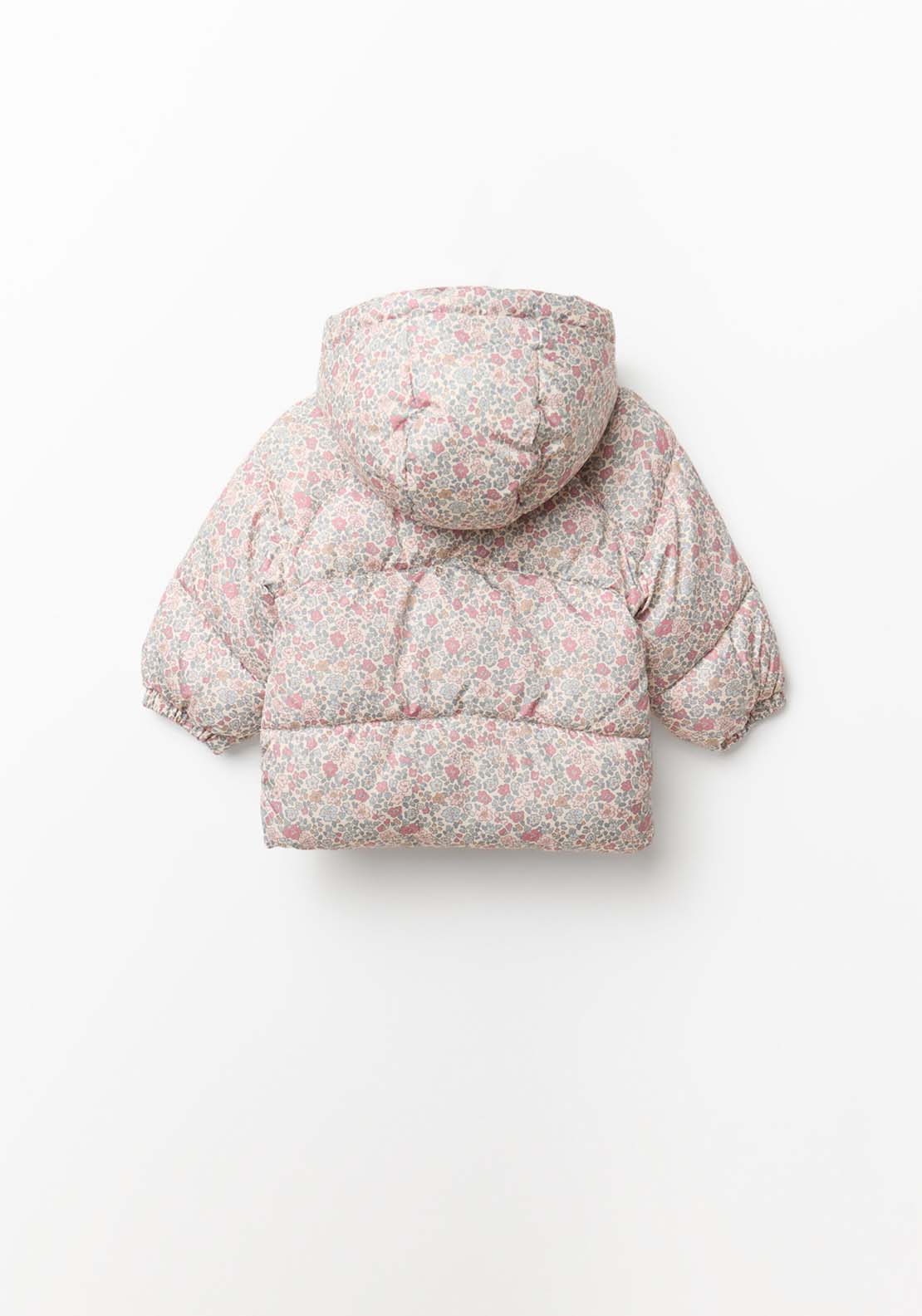Hooded Puffer Jacket - Cream Ivory