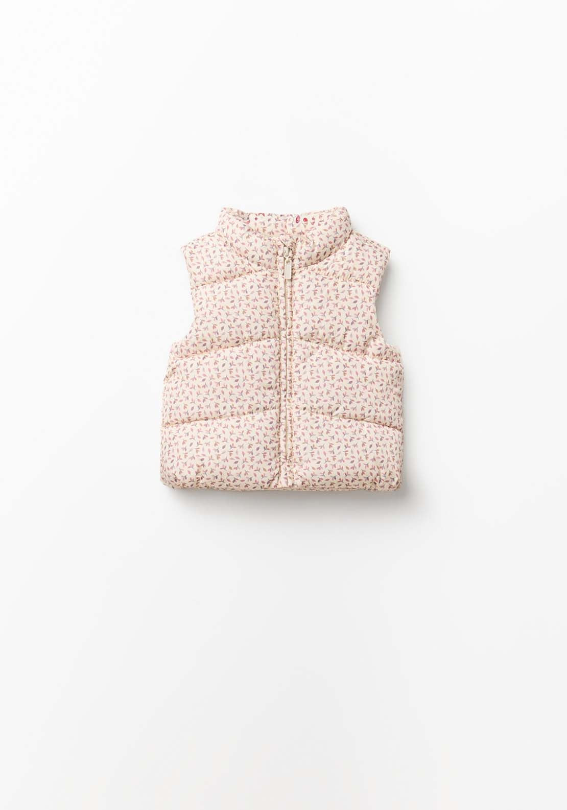Printed Gilet - White