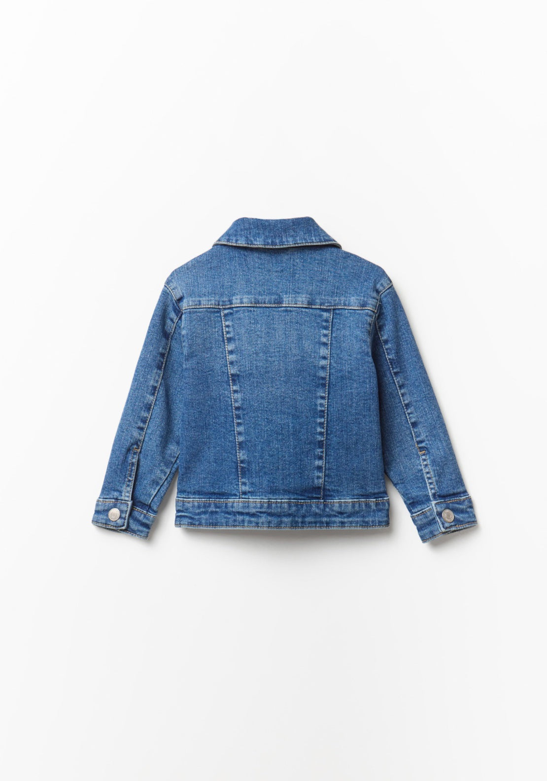 Plain Denim Jacket - Denim Medium Wash