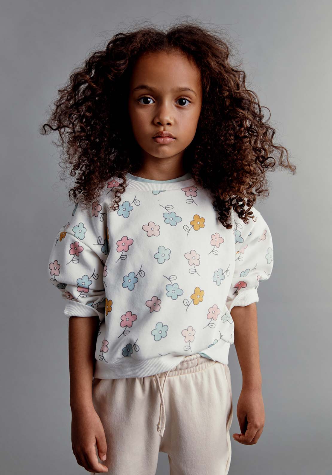 Sfera Baby girl sweatshirt - Ecru 1 Shaws Department Stores