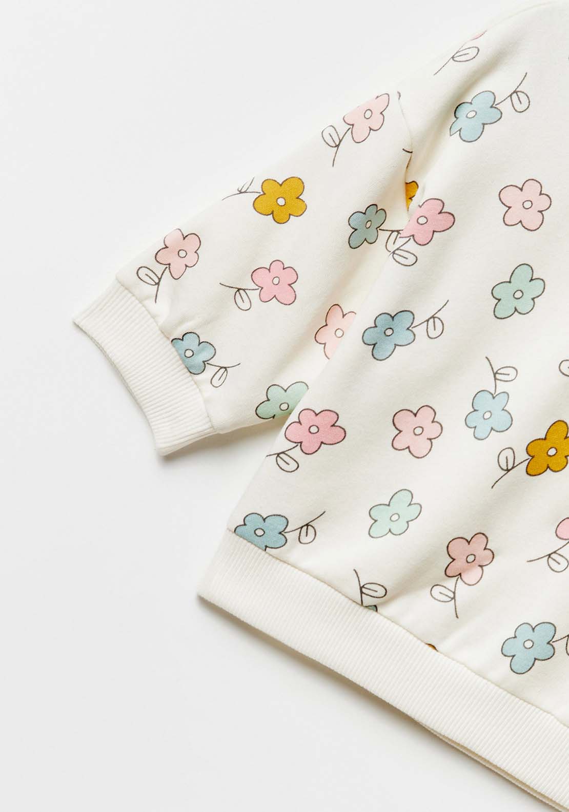 Sfera Baby girl sweatshirt - Ecru 5 Shaws Department Stores