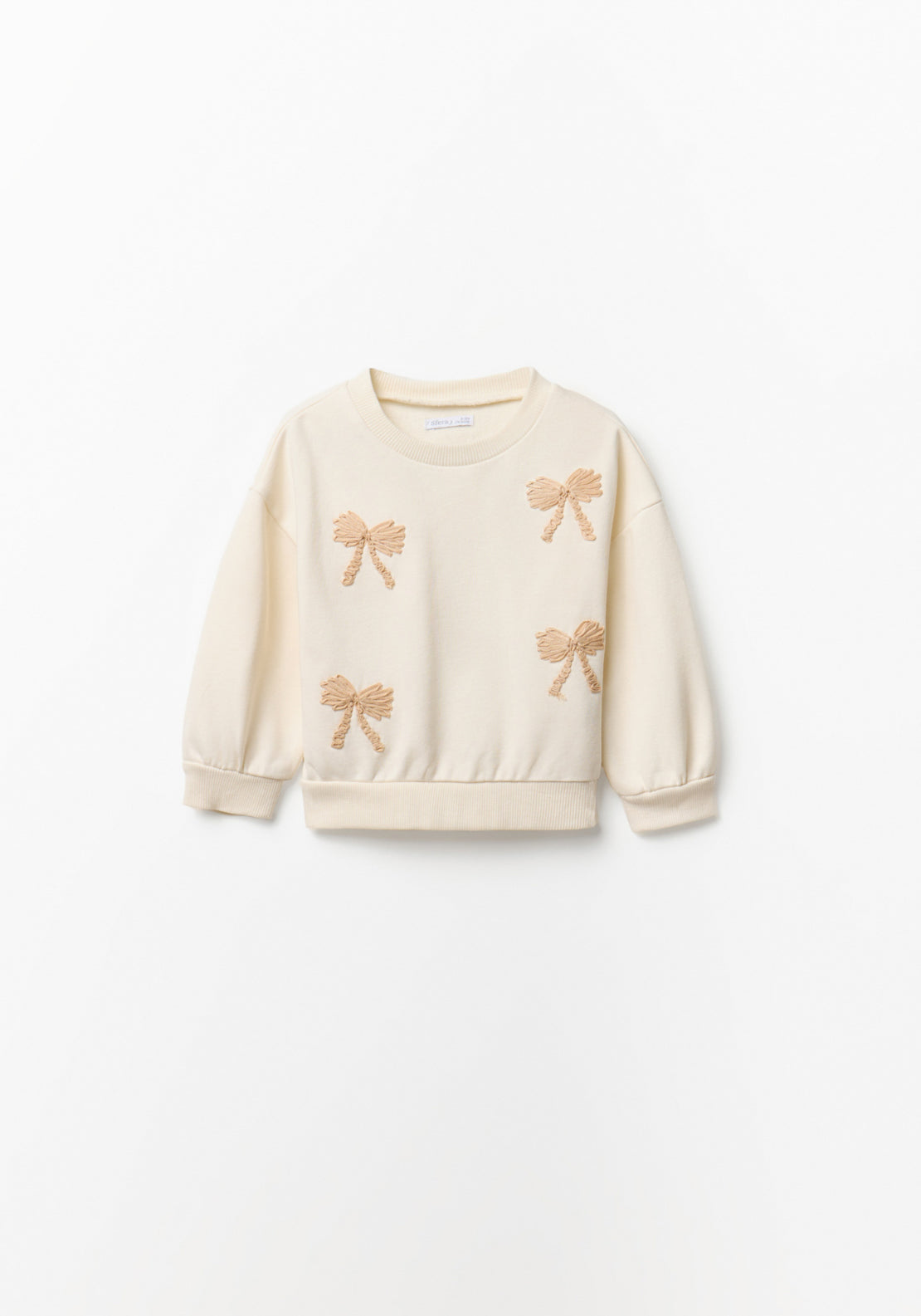 Bow Sweatshirt - Cream