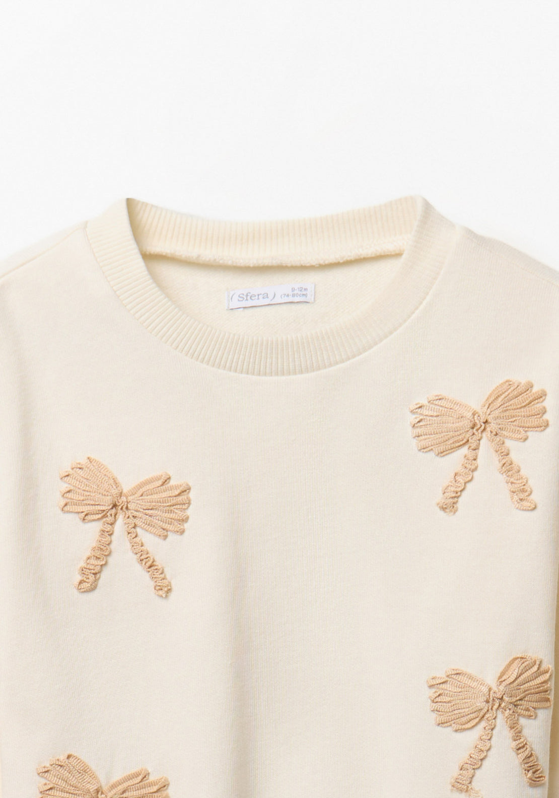 Bow Sweatshirt - Cream