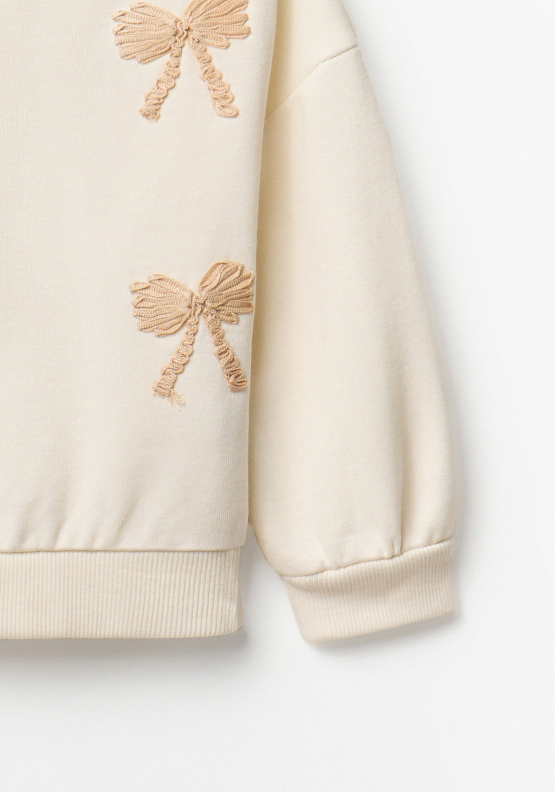 Bow Sweatshirt - Cream