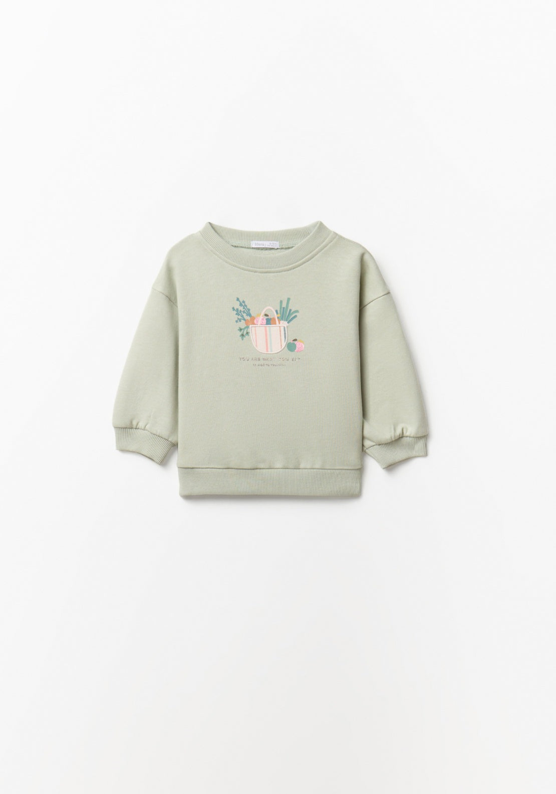 Sfera Basket Patch Sweatshirt - Green 1 Shaws Department Stores