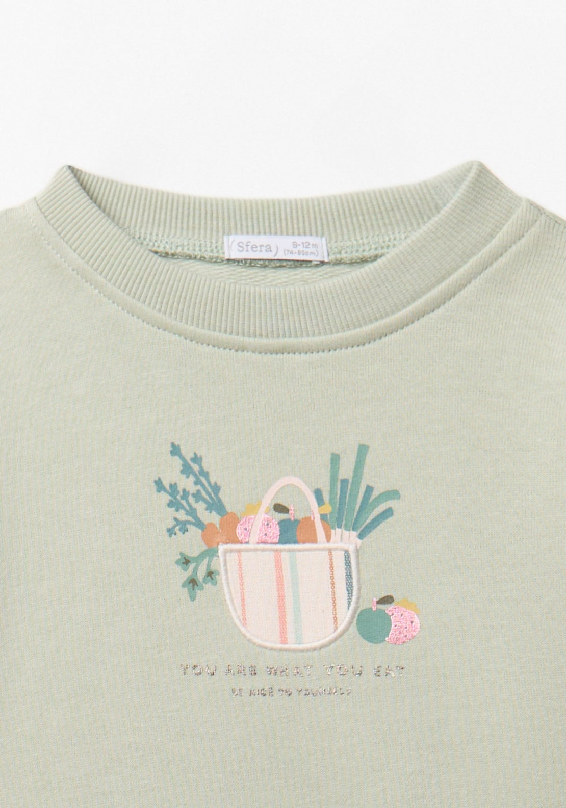 Sfera Basket Patch Sweatshirt - Green 12 Shaws Department Stores