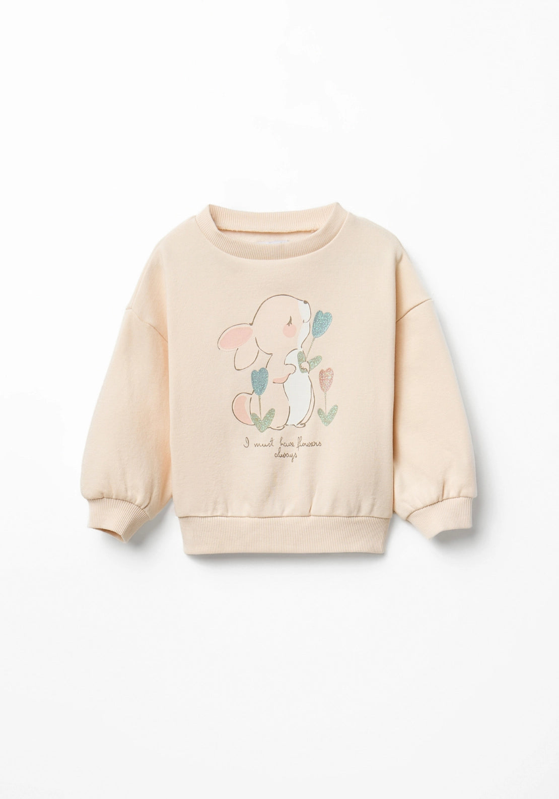 Bunny Sweatshirt - Cream Ivory
