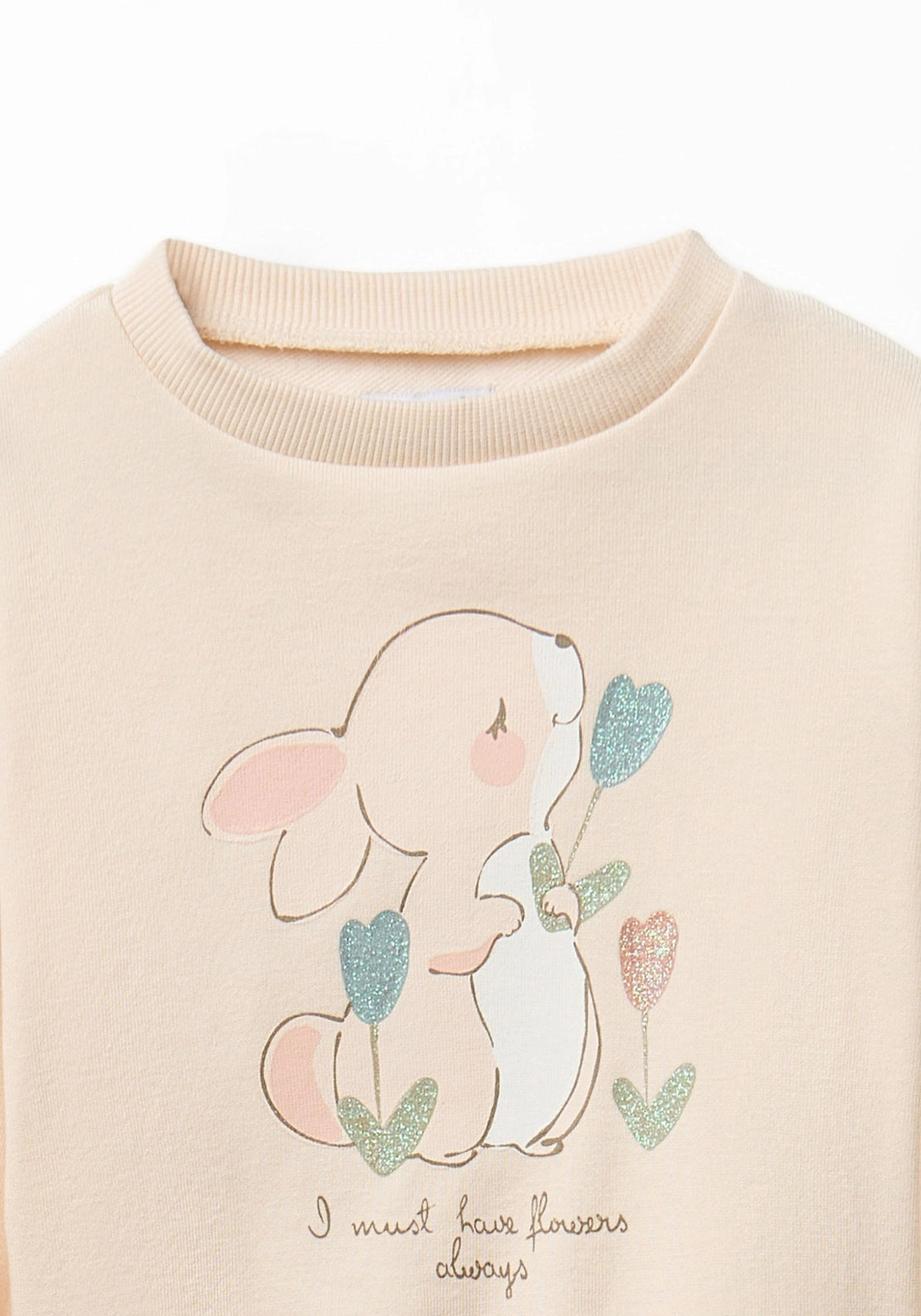 Bunny Sweatshirt - Cream Ivory