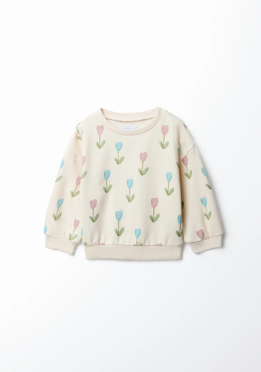 Printed Sweatshirt - Cream Ivory