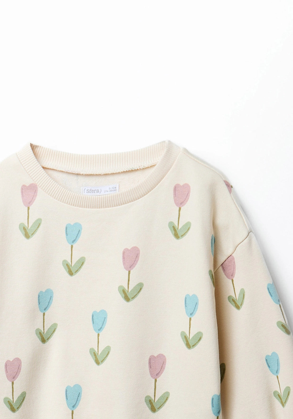 Printed Sweatshirt - Cream Ivory