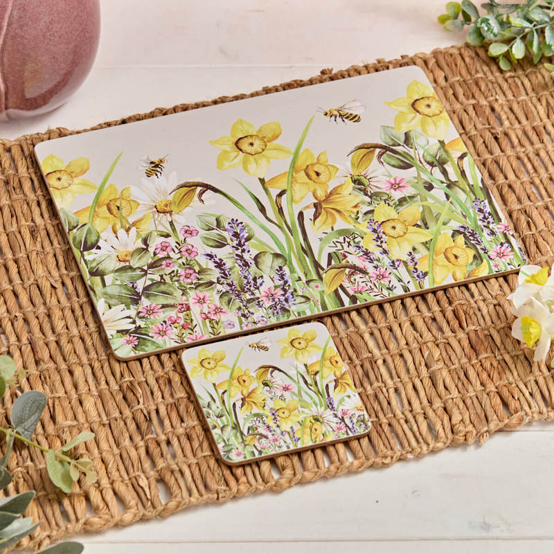 The Home Collection Floral Splendour Heat Resistant Coaster Box Of 4 - Multi 2 Shaws Department Stores