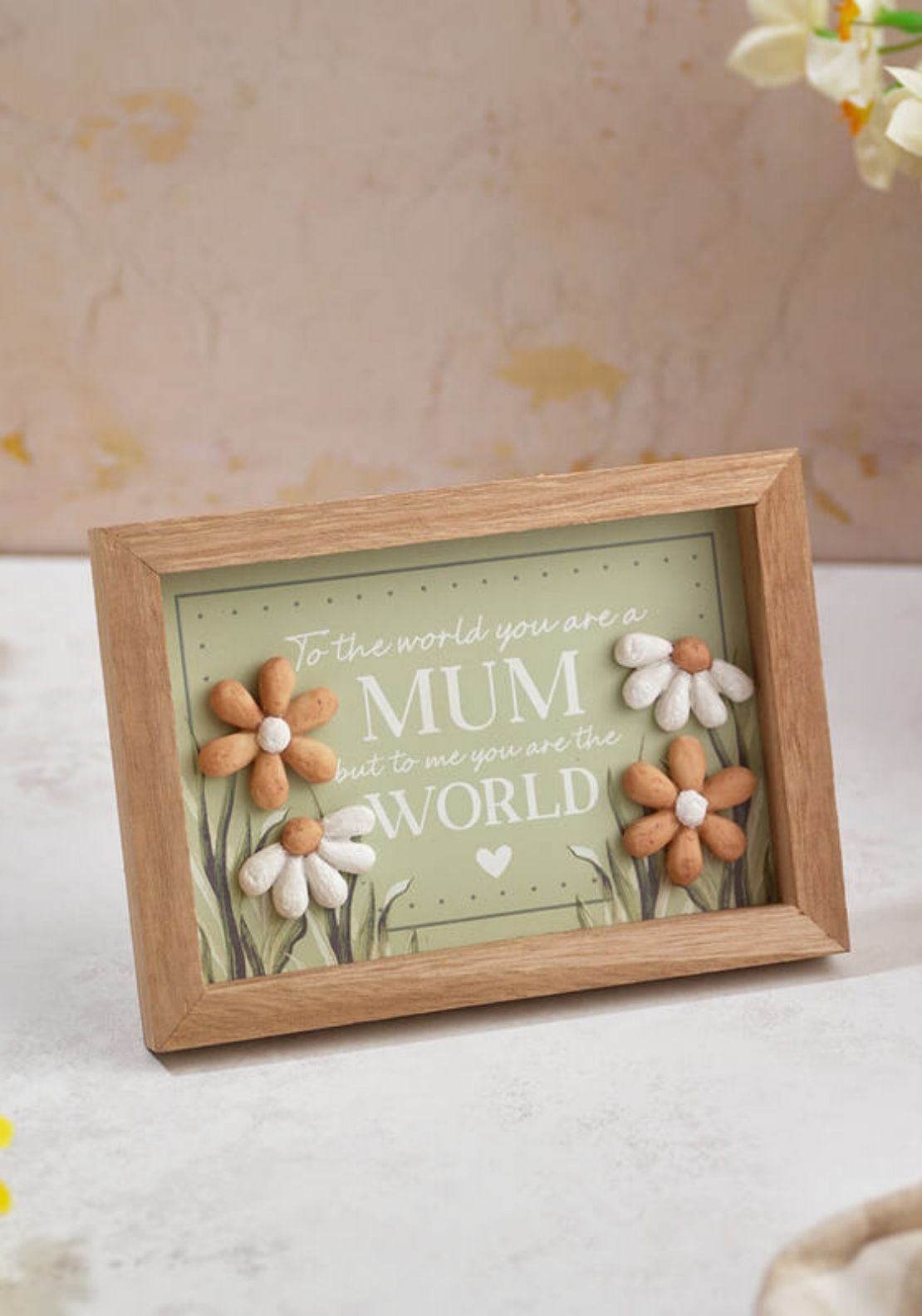 The Home Collection Floral Mum Pebble Plaque - Floral 1 Shaws Department Stores