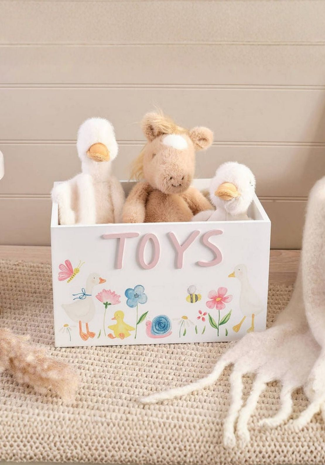 The Home Collection Goose With Flowers Toy Crate - Multi 1 Shaws Department Stores